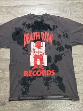 Death Row Records Short-Sleeve Tee - Black with Red Logo